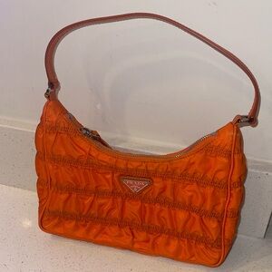 Vintage Orange Prada Bag